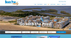 Desktop Screenshot of beachprosrealty.com